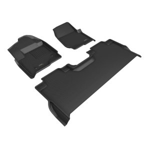 Ford F-450 Floor Mat Set - 3D MAXpider - KAGU Series - Black - `23-`26 Ford F-450 Floor Mat Set - 3D MAXpider - KAGU Series - Black - `23-`26